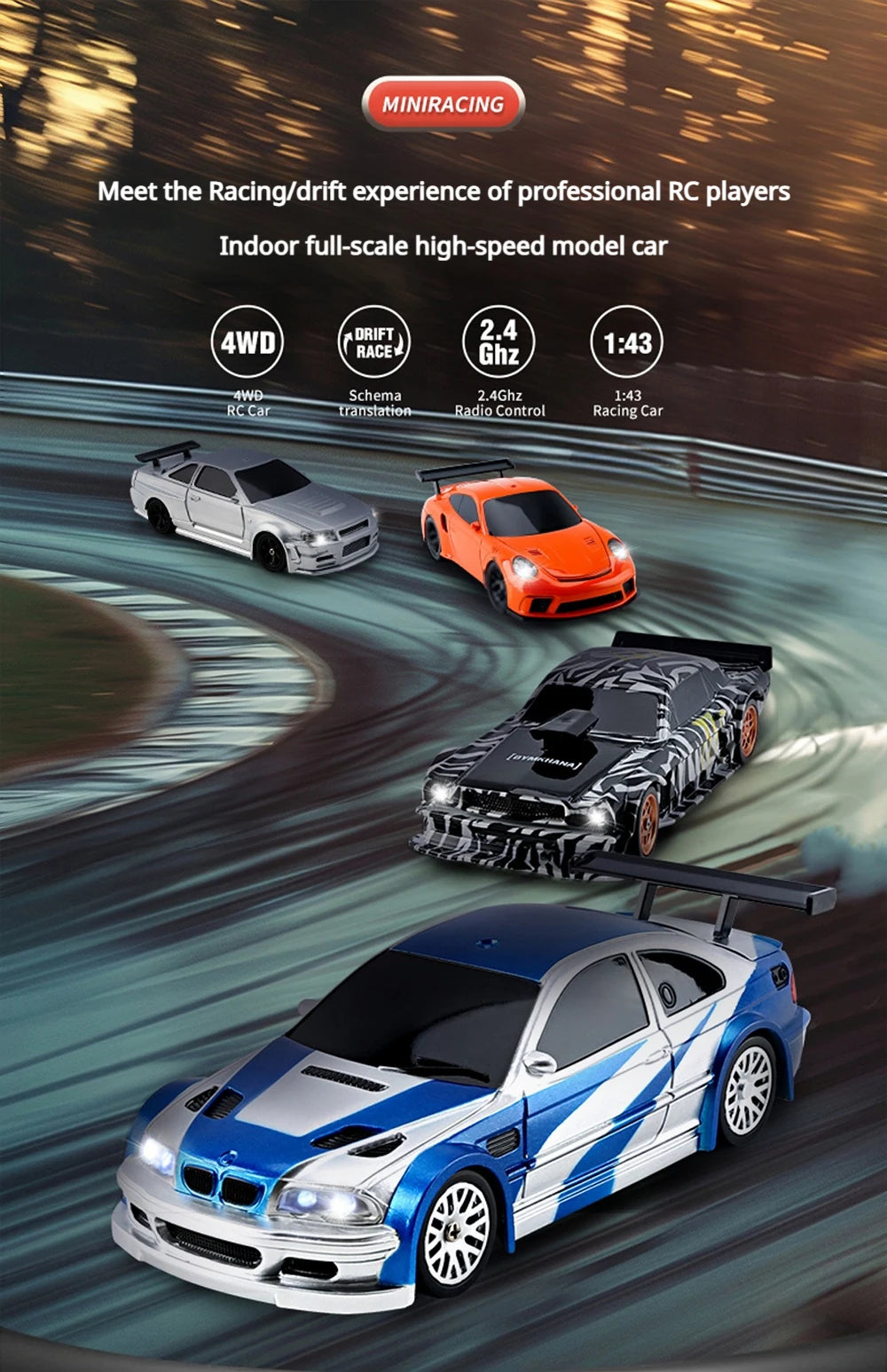 High-speed RC Drift Car 4WD
