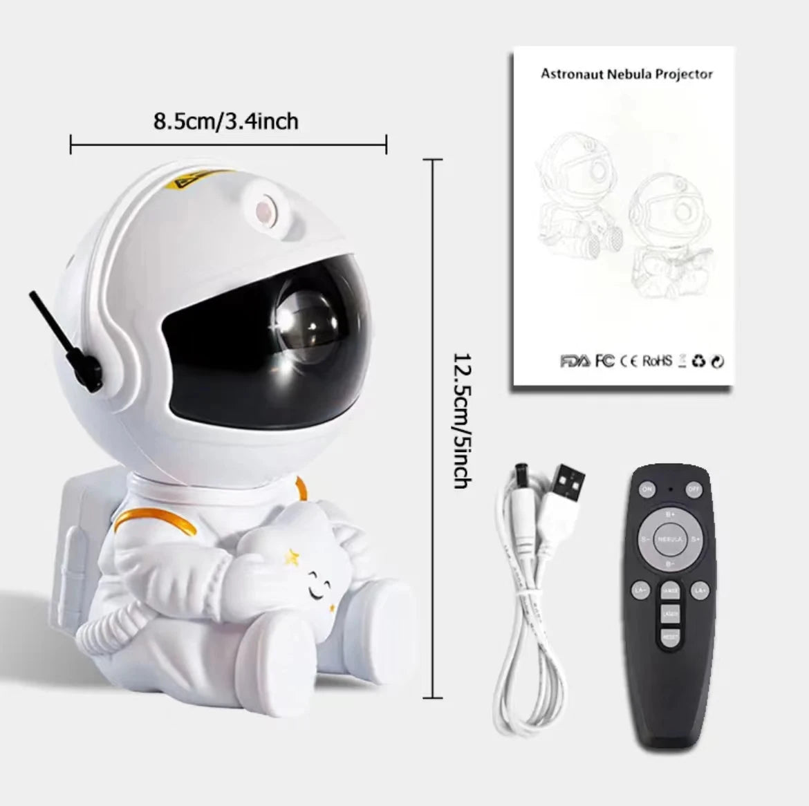Rocket Astronaut LED Star Projector