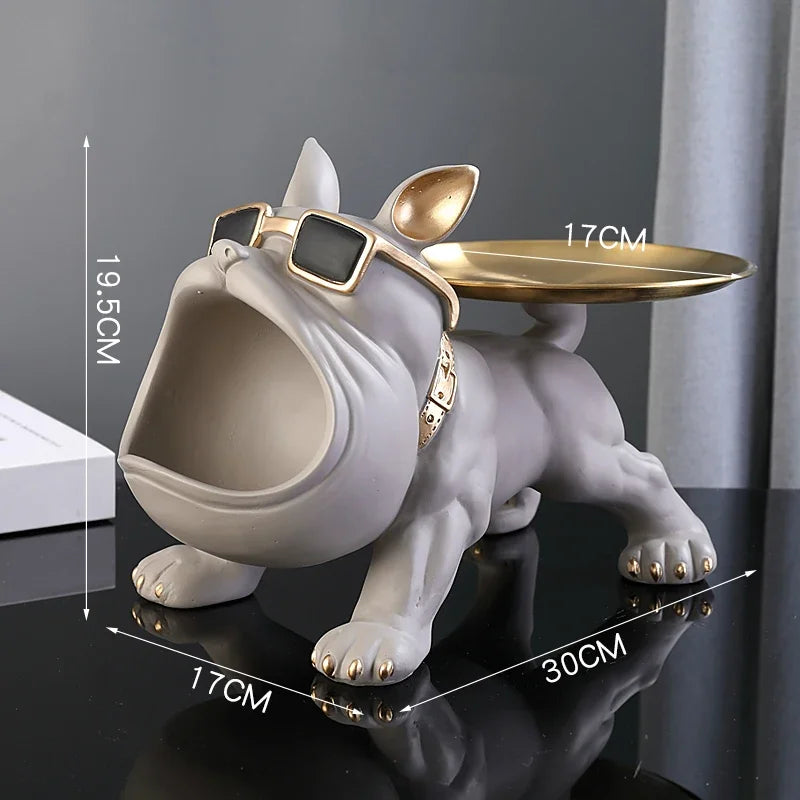 Bulldog Key Storage Figurine