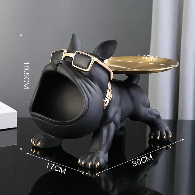 Bulldog Key Storage Figurine