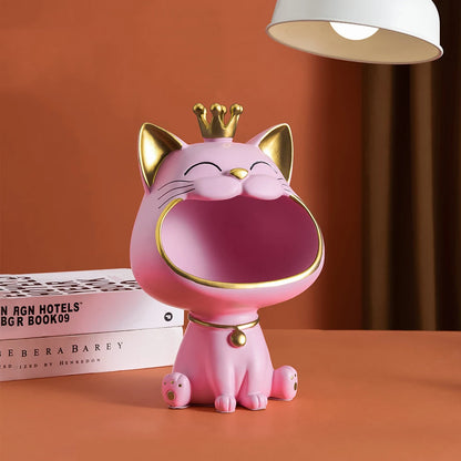 Fortune Cat Key Holder & Storage Figurine