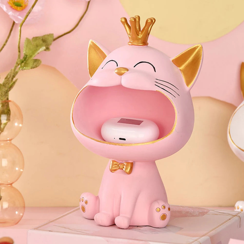 Fortune Cat Key Holder & Storage Figurine