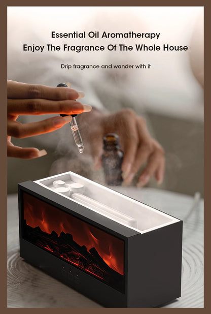 Simulated Fireplace Aroma Diffuser & Humidifier