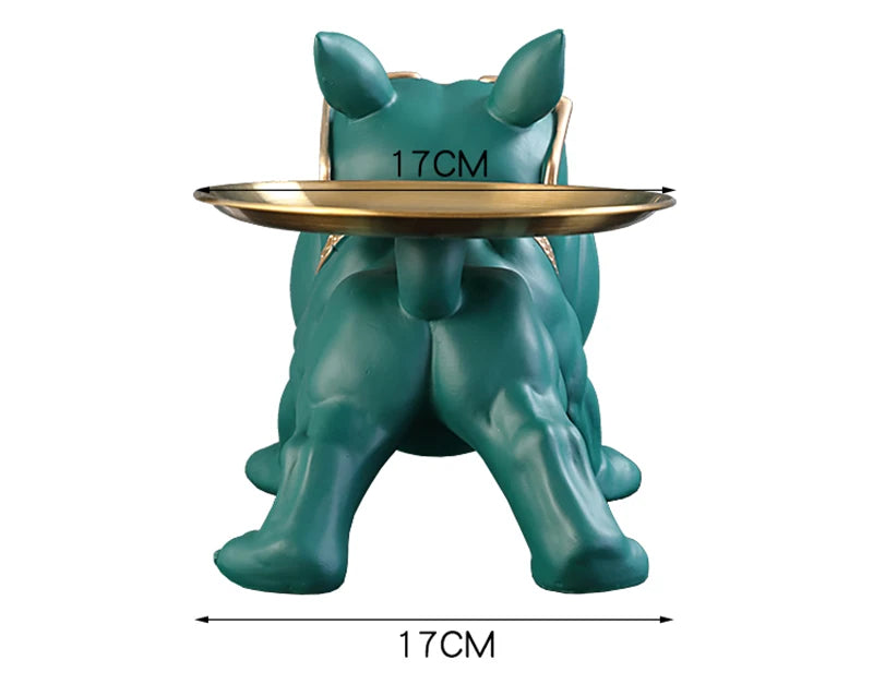 Bulldog Key Storage Figurine