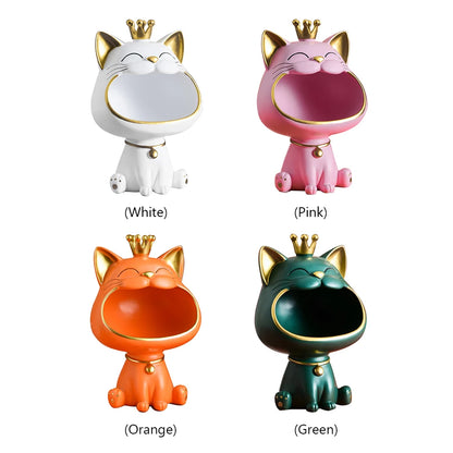 Fortune Cat Key Holder & Storage Figurine