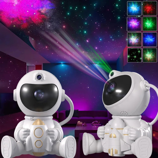 Rocket Astronaut LED Star Projector