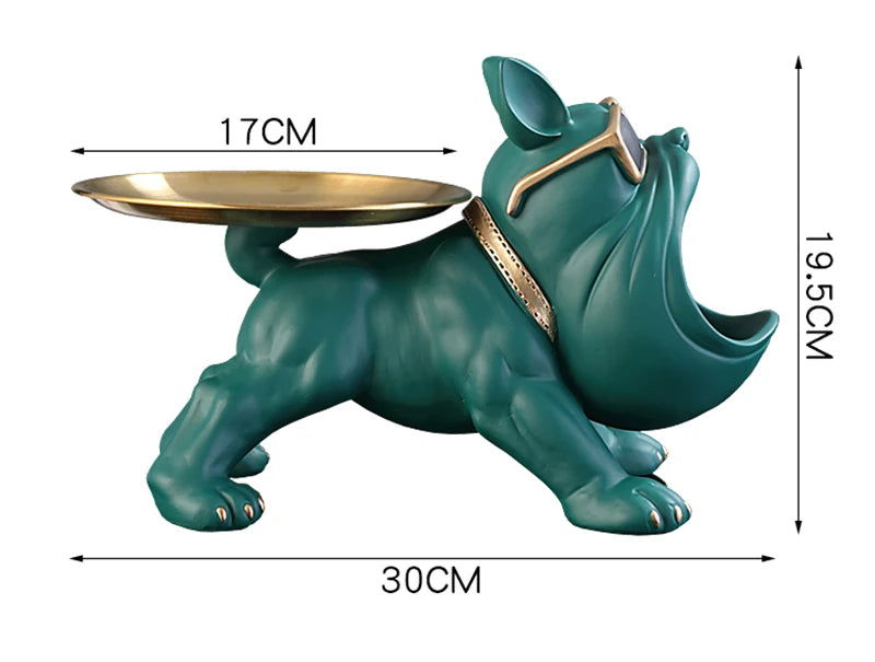 Bulldog Key Storage Figurine