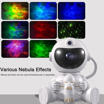 Rocket Astronaut LED Star Projector