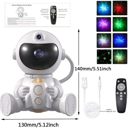 Rocket Astronaut LED Star Projector