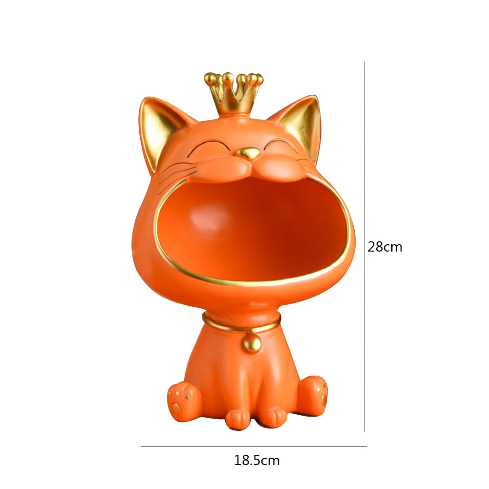 Fortune Cat Key Holder & Storage Figurine