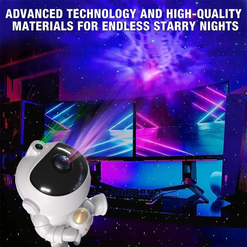 Rocket Astronaut LED Star Projector