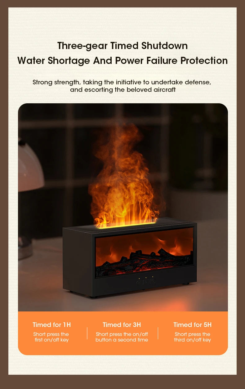 Simulated Fireplace Aroma Diffuser & Humidifier