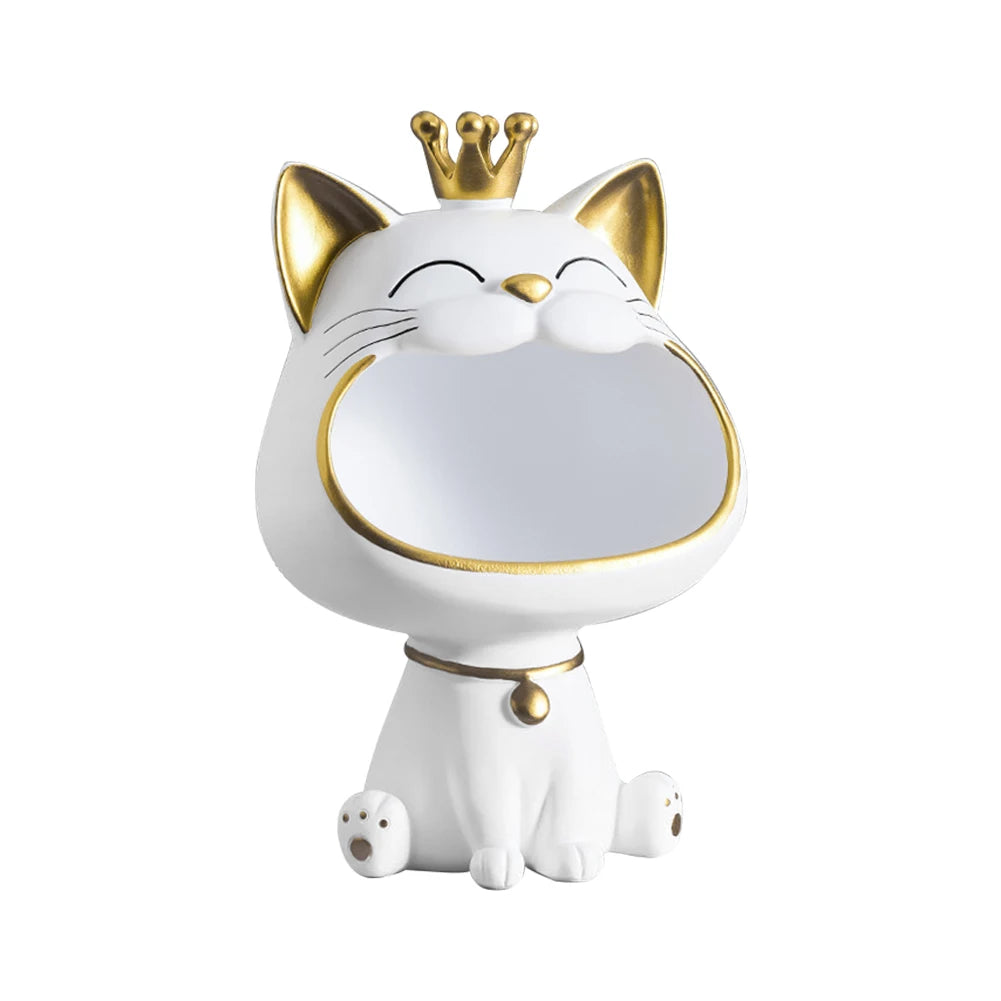 Fortune Cat Key Holder & Storage Figurine