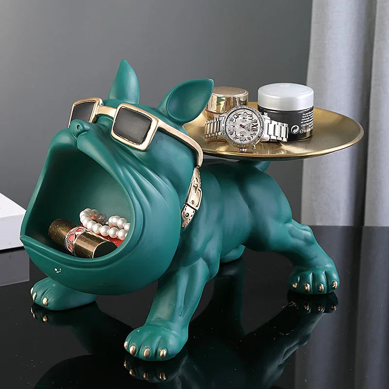 Bulldog Key Storage Figurine