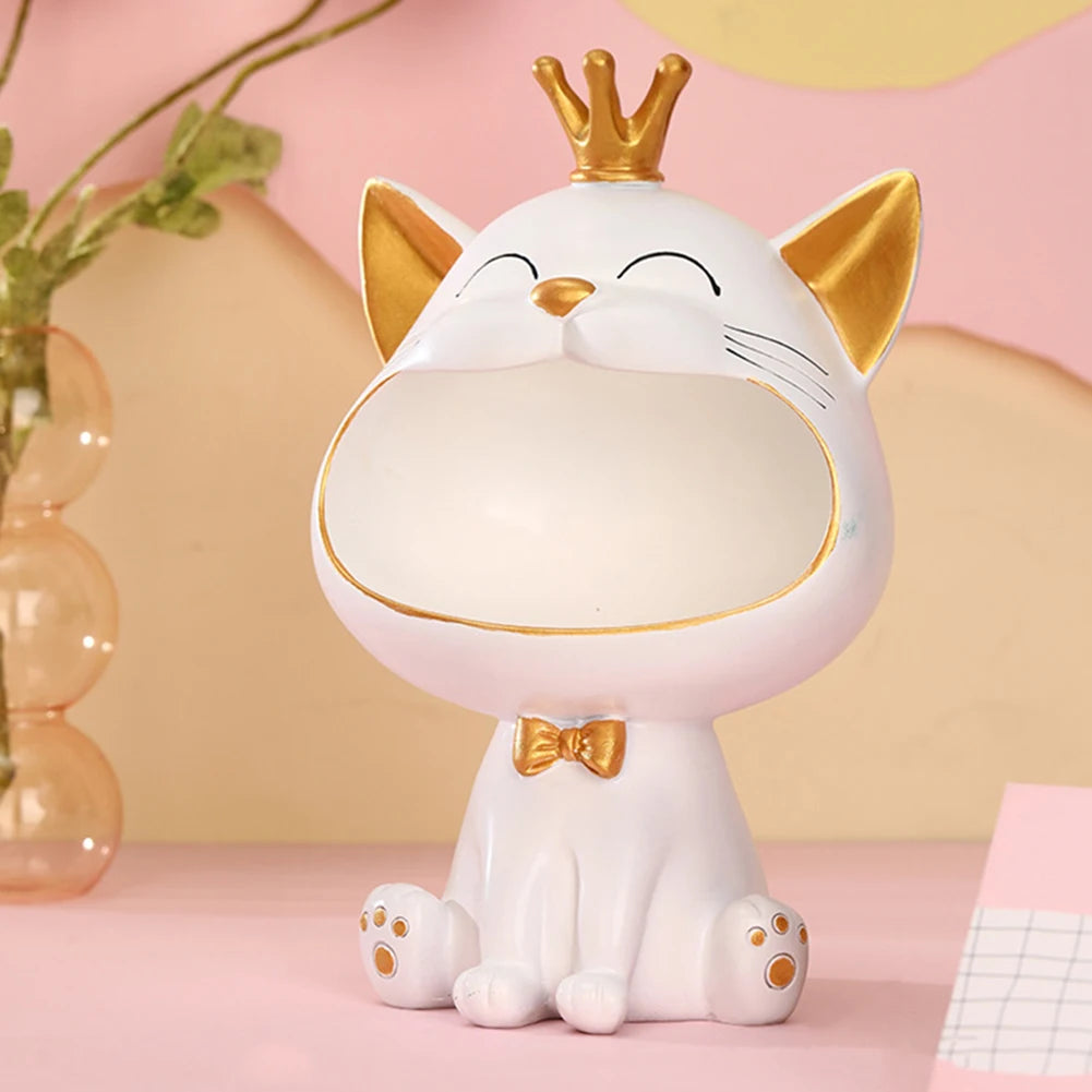 Fortune Cat Key Holder & Storage Figurine