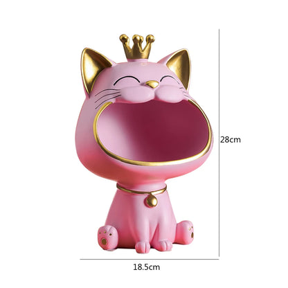 Fortune Cat Key Holder & Storage Figurine