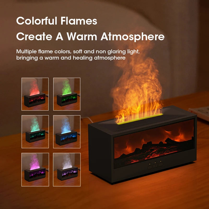 Simulated Fireplace Aroma Diffuser & Humidifier