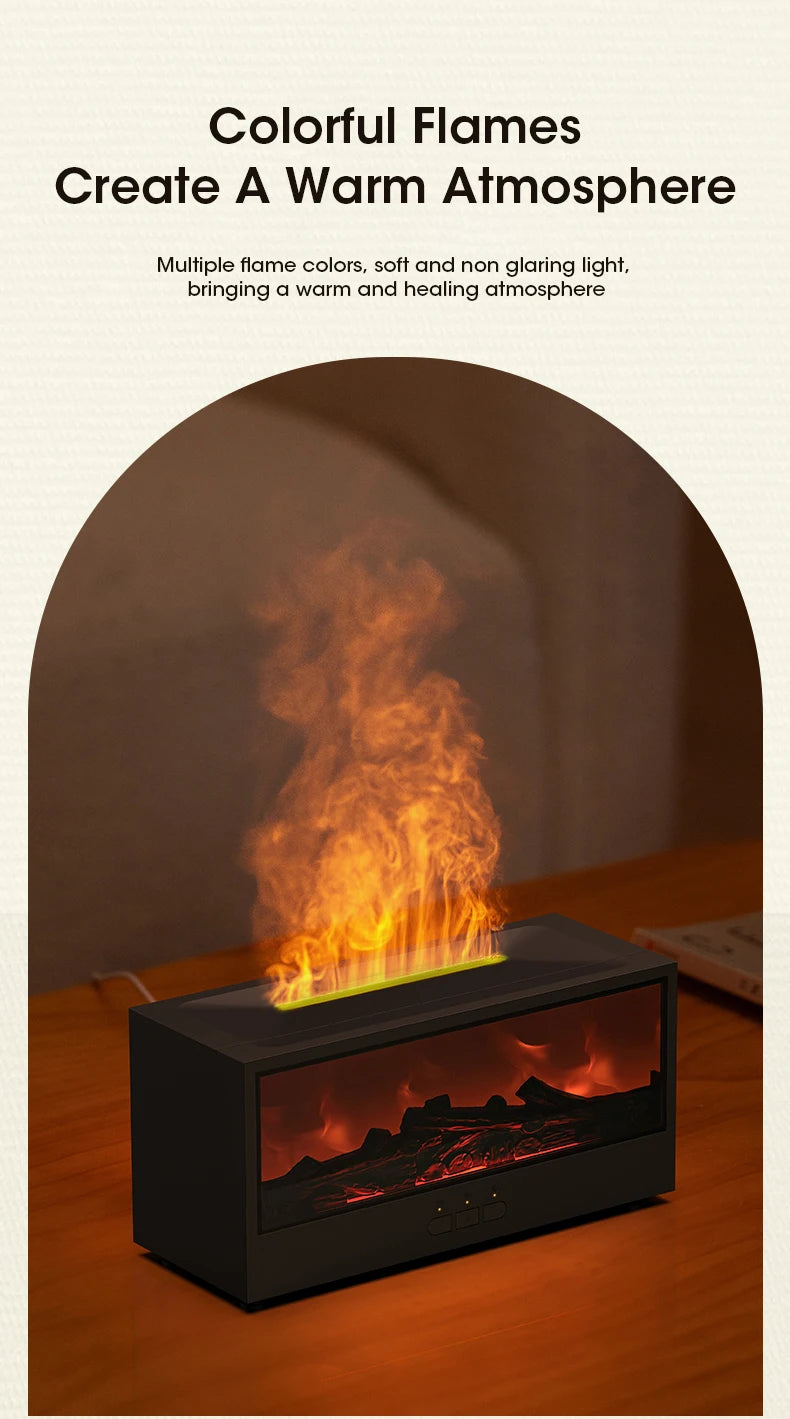 Simulated Fireplace Aroma Diffuser & Humidifier