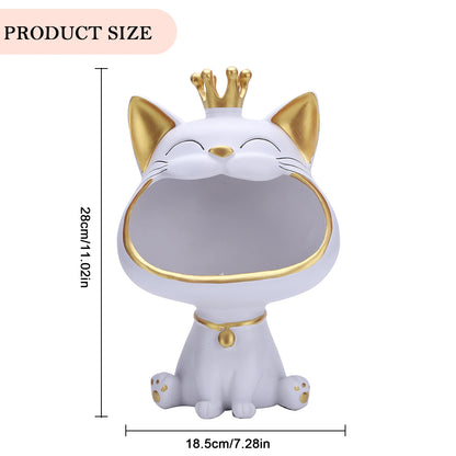 Fortune Cat Key Holder & Storage Figurine