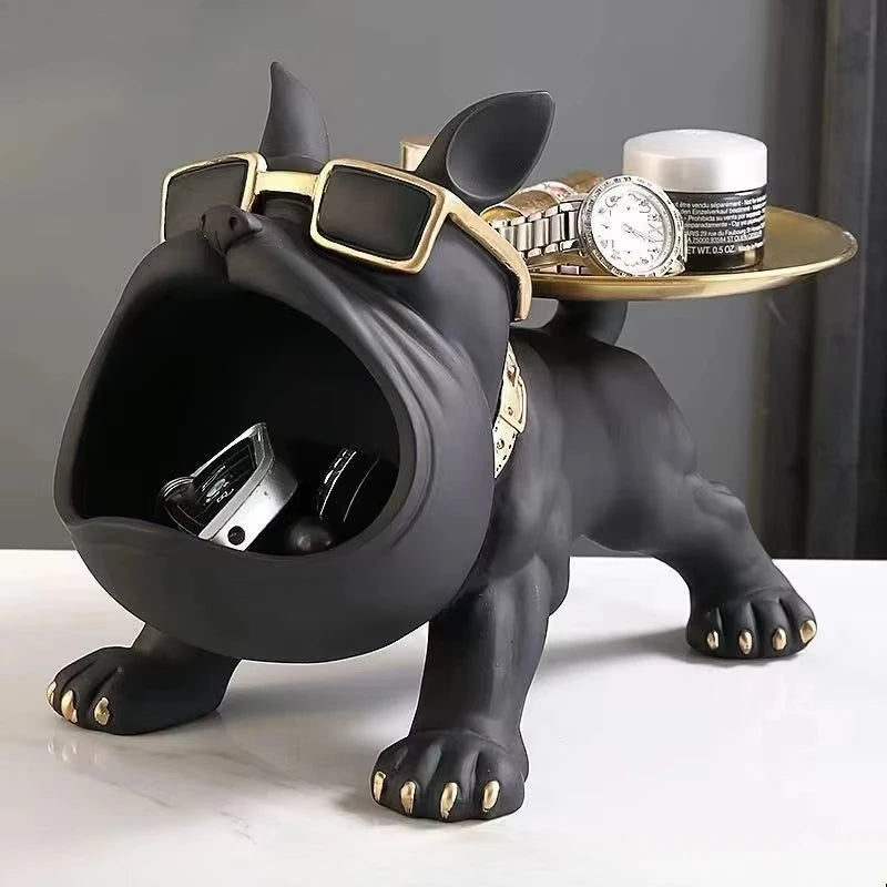 Bulldog Key Storage Figurine