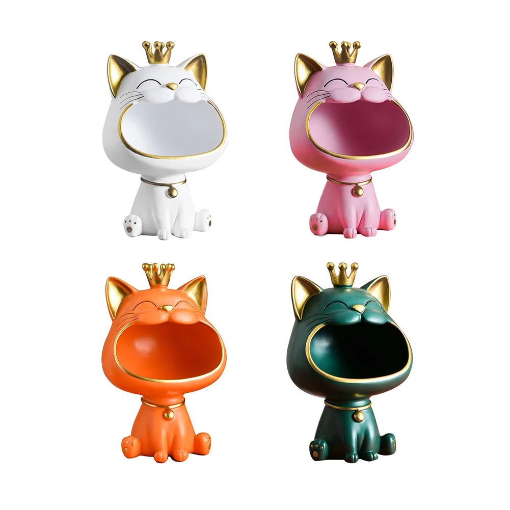 Fortune Cat Key Holder & Storage Figurine