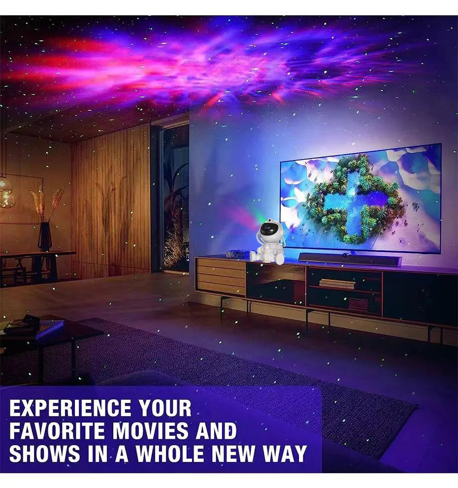 Rocket Astronaut LED Star Projector
