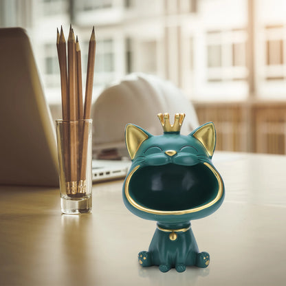 Fortune Cat Key Holder & Storage Figurine