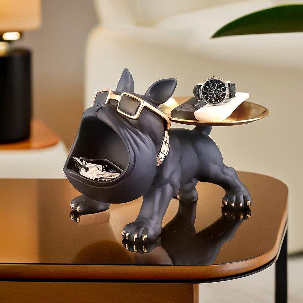 Bulldog Key Storage Figurine